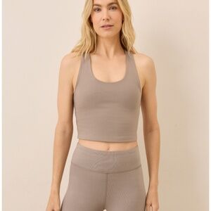 PACT. Women's Cinder On the Go-To Crop Tank S